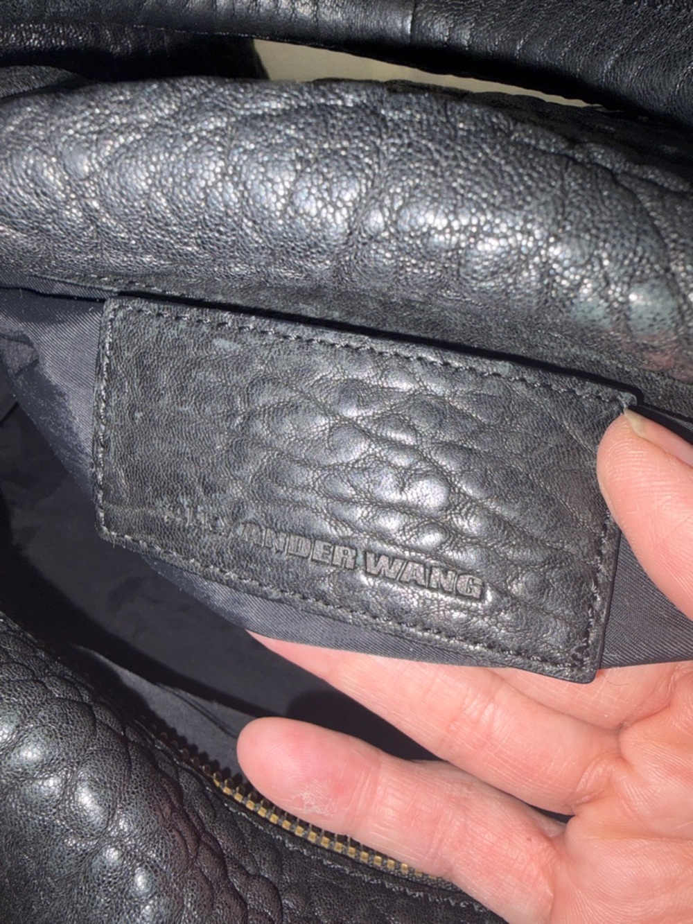 GORGEOUS ALEXANDER WANG $998 BLACK STUDDED BOTTOM DOCTOR BAG PURSE - Picture 5 of 8